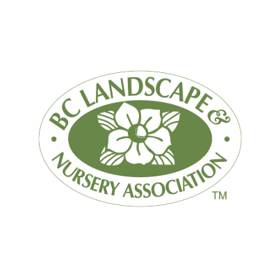 BC Landscape and Nursery Association logo with flower